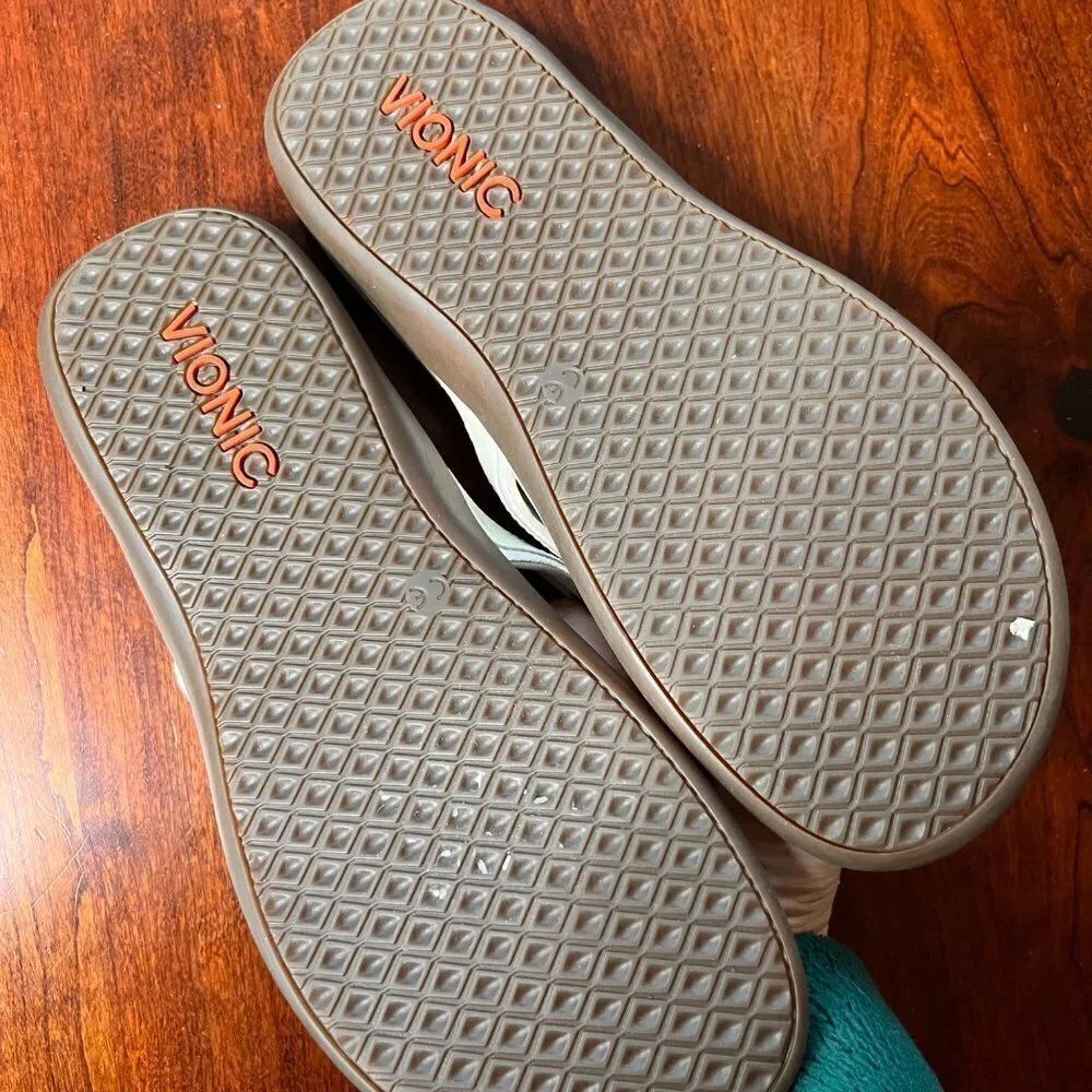 Vionic Tide II Flip Flop Sandal- Size 10 in White‎